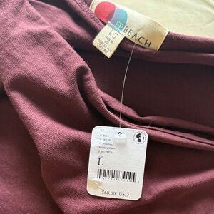 Free People Asymmetrical Dress in Burgundy